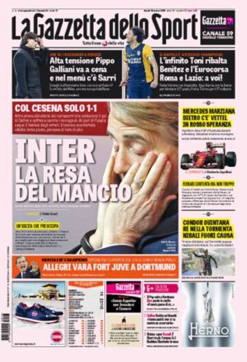 Portadas de la prensa deportiva