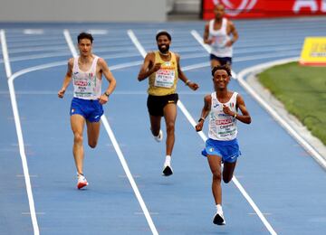 Athletics - European Athletics Championships - Rome, Italy - June 9, 2024 Italy's Yemaneberhan Crippa wins the men's half marathon final REUTERS/Manon Cruz