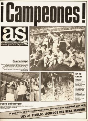 La portada del Diario AS celebró el título liguero.