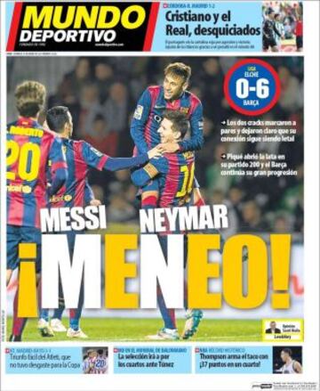 Portadas de la prensa deportiva