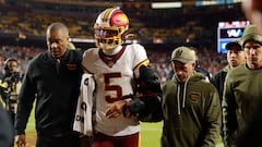 Why isn’t Jayden Daniels playing for the Commanders in the Madrid Game vs the Dolphins?