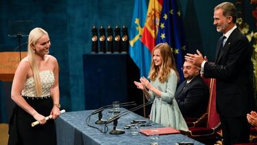 Felipe VI, su hija Leonor y Lindsey Vonn, la reina de las nieves.