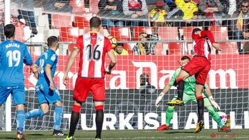 Stuani lleva de cabeza al Getafe y aúpa al Girona a Europa