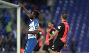 Caicedo celebra el 3-0.