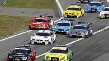 <b>IMPRESIONANTE. </b>Las salidas del DTM son un auténtico espectáculo con Audi, BMW y Mercedes.