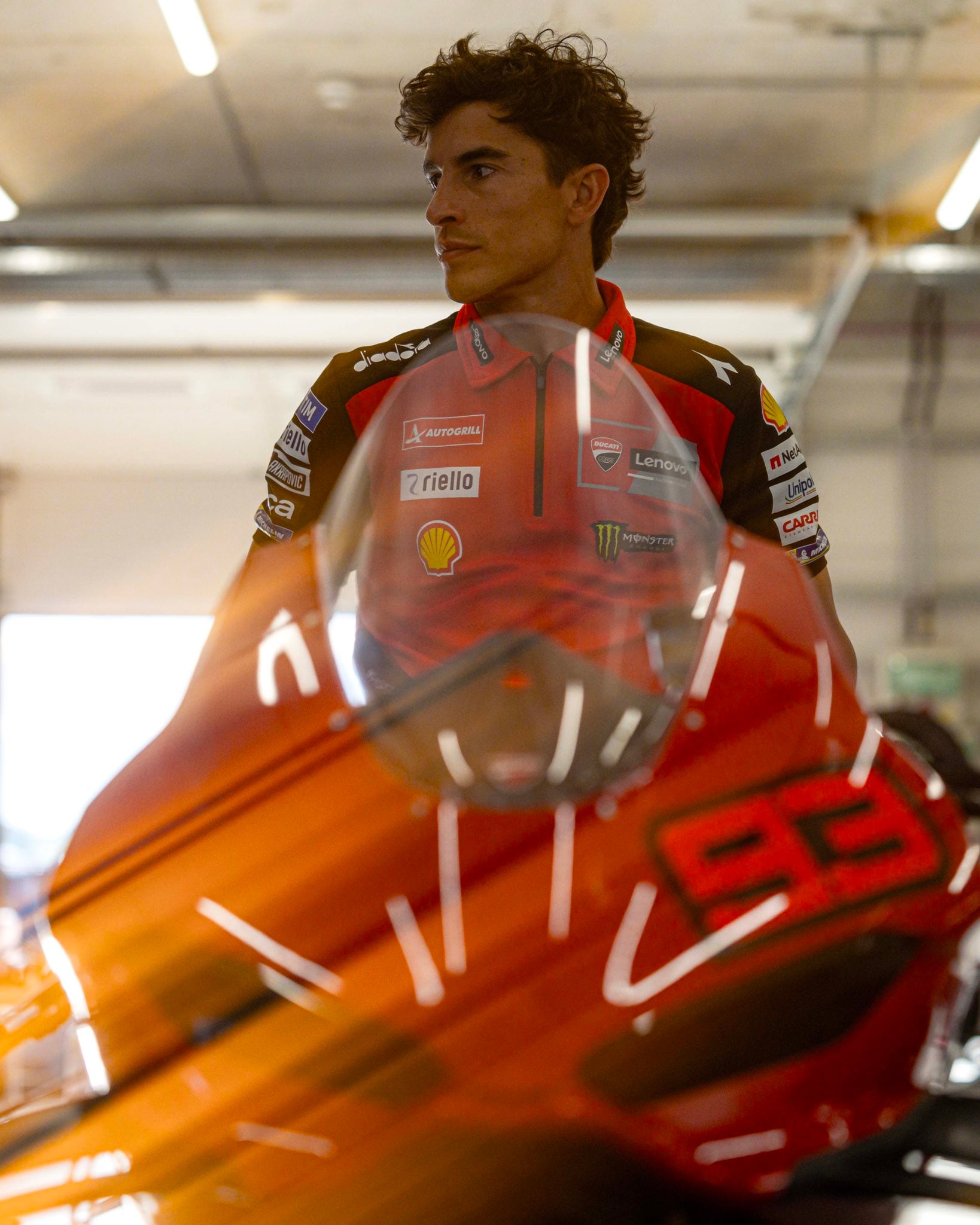 Marc Márquez, durante el test de Ducati en Balaton Park.