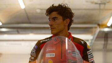 Marc Márquez, durante el test de Ducati en Balaton Park.