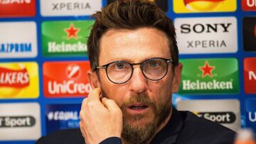 El entrenador italiano del Roma, Eusebio Di Francesco.