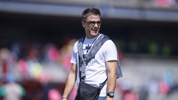 José Antonio Noriega previo a un partido de Monterrey.