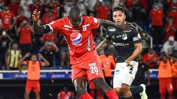 Am&eacute;rica de Cali y Deportivo Cali empataron 2-2 en la ida de los cuartos de final de la Copa BetPlay en el Pascual Guerrero. Todo abierto para la vuelta.