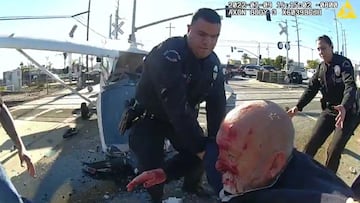 ¡Estos policías salvaron a un piloto de ser arrollado por un tren!