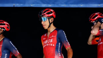 Egan Bernal, ciclista colombiano del Team Ineos