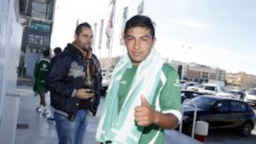 Nicol&aacute;s Maturana esta ma&ntilde;ana en el entrenamiento del Elche Ilicitano.