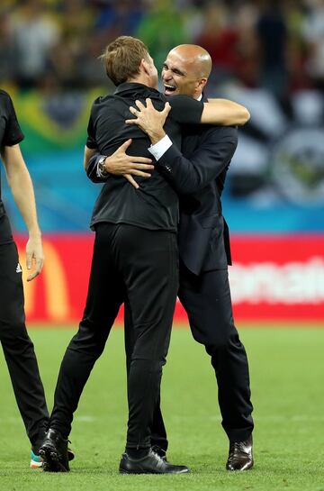 Roberto Martínez tras finalizar el partido.