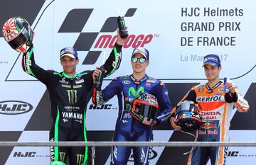 Maverick Viñales consiguió la victoria. Johann Zarco quedó segundo y Dani Pedrosa fue tercero.