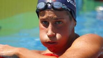 <strong>SEXTA.</strong> Erika Villaécija, sexta en la final de los 800 metros libre.