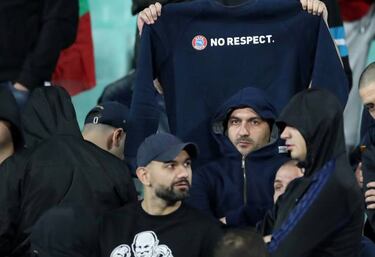 Bulgarian police detain six over racist abuse at England game