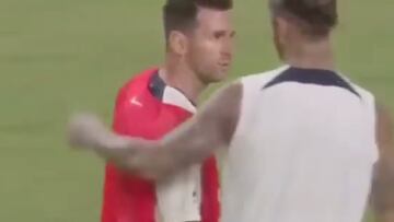El enfado de Messi con Sergio Ramos por esta entrada