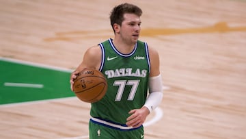 Jan 23, 2021; Dallas, Texas, USA; Dallas Mavericks guard Luka Doncic (77) in action during the game between the Dallas Mavericks and the Houston Rockets at the American Airlines Center. Mandatory Credit: Jerome Miron-USA TODAY Sports