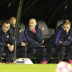 Andrés Iniesta and Javier Mascherano, victims of rotation