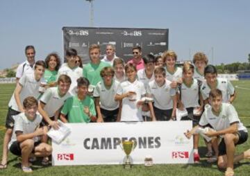 Partido de la final de los Infantiles entre el Málaga y el Betis.