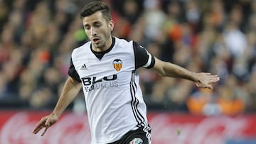 Gay&agrave;, jugador del Valencia. 