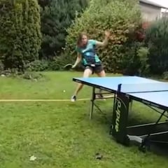 Funambulismo en el ping-pong: ¡cómo están las cabezas!