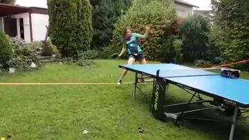 Funambulismo en el ping-pong: ¡cómo están las cabezas!