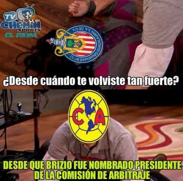 El humor de los memes no perdonan a Chivas y América