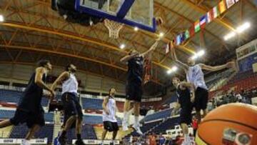 <b>ÚLTIMOS ENSAYOS. </b>La Selección realizó el último entrenamiento en el Halkapinar antes de debutar contra Francia en el Mundial.