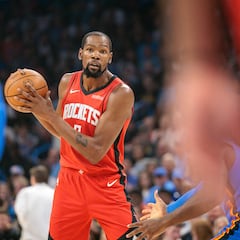 Kevin Durant, responsable de la derrota en su debut con Houston Rockets