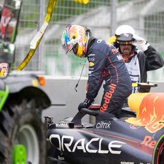 Checo Pérez se fue al muro en la clasificación del GP de Canadá