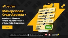 Crear Apuesta + de Betfair para la jornada 6 de la Champions League
