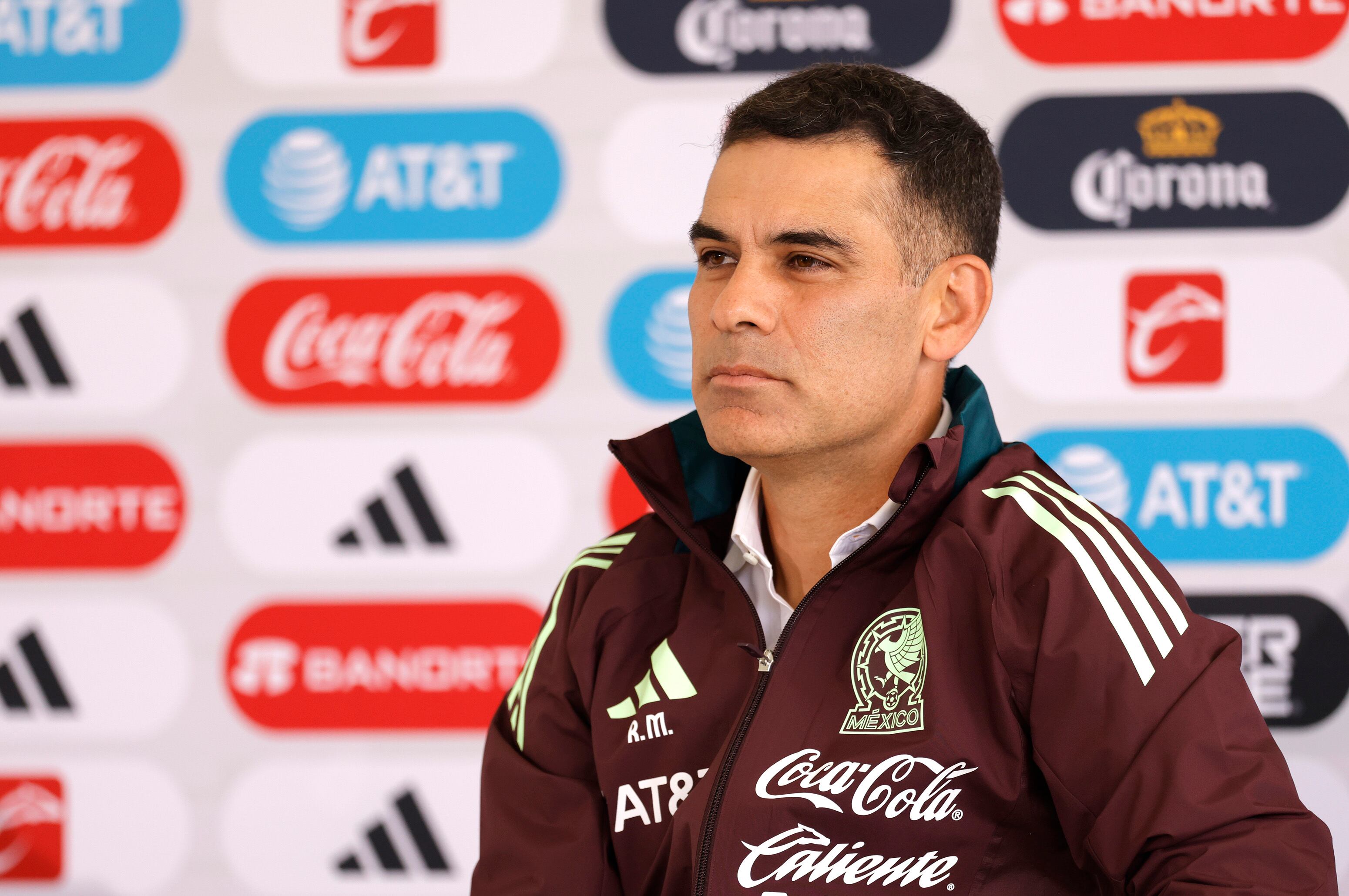 Rafa Márquez, durante una rueda de prensa.