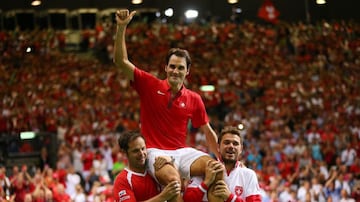 En 2014, uno de los grandes objetivos de "La Perfección Suiza" era ganar un torneo con el equipo nacional: la Copa Davis. El campeonato por fin llegó cuando junto a Stanislas Wawrinka logró que Suiza venciera 3-1 a Francia, en Lille.