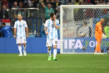 Leo Messi desolado.