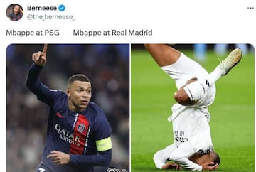 El partido de Mbappé, protagonista de los memes