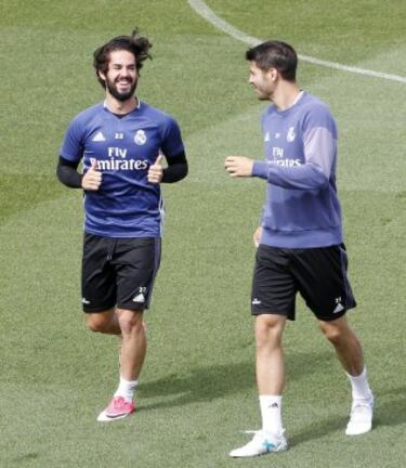 Isco con Morata. 