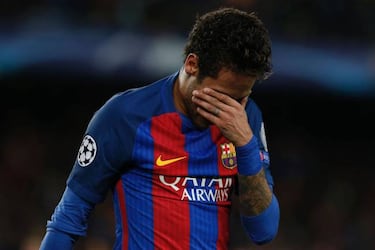 Neymar in tears after Barcelona knocked out by Juventus