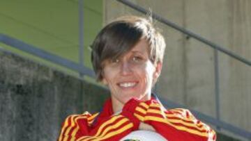 Sonia, jugadora del Atlético Féminas y de la Selección Española.