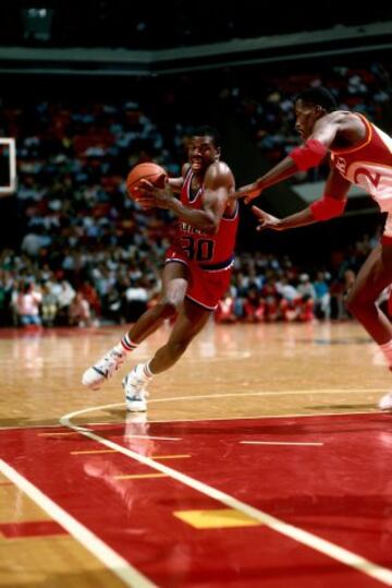 Bernard King con los Baltimore Bullets en 1989