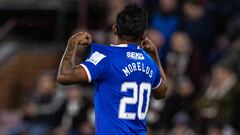 Michael Beale defendió a Alfredo Morelos de las críticas tras su festejo con Rangers ante Hearts.