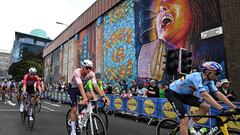 Imagen de la prueba masculina en ruta de los Mundiales de Ciclismo de Glasgow 2023.