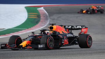 Verstappen rueda en Austin durante la clasificaci&oacute;n del GP de Estados Unidos.