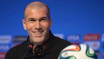 Zinedine Zidane, en rueda de prensa.