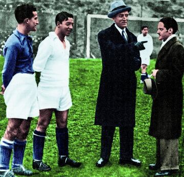 Jugador, entrenador y presidente. En su segunda faceta, el histórico dirigente dirigió al Real Madrid en la temporada 1926-1927. Cayó en las semifinales de Copa en un momento en que aún no se había fundado la Liga. El entonces presidente Luis Urquijo le nombró responsable técnico para sustituir a Juan de Cárcer. ‘Peris’, otro hombre de la casa blanca y al que no se le suele reconocer su trabajo en la entidad madridista, fue su ayudante. Posteriormente, en 1928, estuvo tres meses al frente del equipo al sustituir a José Ángel Berraondo. Mientras que en 1932 volvió a hacerse cargo del equipo de forma interina durante un mes que coinciden entre la salida de Lippo Hertzka y la llegada del inglés Firth.