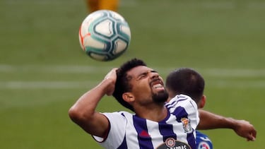 GRAF9935. EIBAR (GIPUZKOA), 16/07/2020.- El centrocampista brasileño del Valladolid Matheus Fernandes durante el partido ante el Eibar de la penúltima jornada de LaLiga Santander de fútbol que han disputado este jueves en el estadio d
