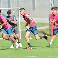 Lezama: Guruzeta, Vesga y Nico Williams dosifican para llegar al Almería