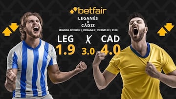 CD Leganés vs. Cádiz CF: horario, dónde ver, pronósticos y clasificación