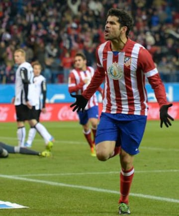 Diego Costa celebra el 1-0.
